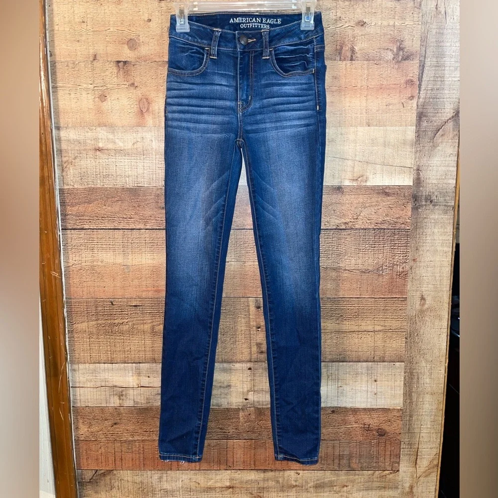 🔥 SOLD🔥American Eagle High Rise Skinny Jeggings Jeans - Picture 4 of 8